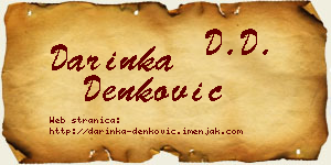 Darinka Denković vizit kartica